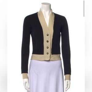 Searle Wool Color Block Cardigan